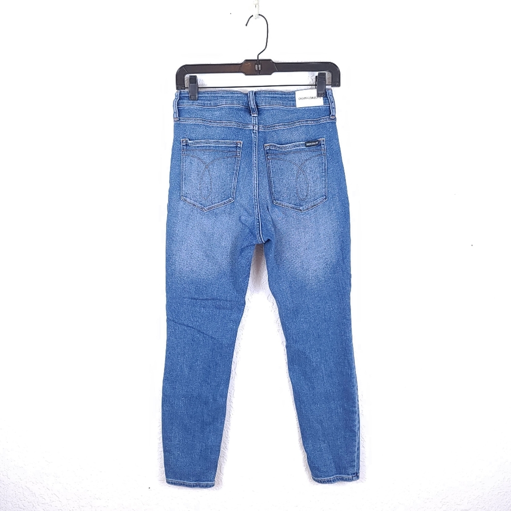 CALVIN KLEIN JEANS High-Rise Skinny Ankle Jeans - Picture 1 of 12
